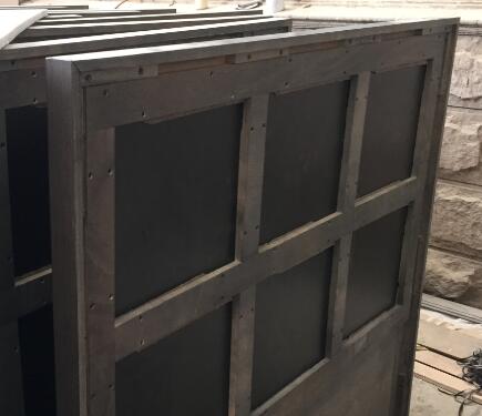 Upholstered Hotel Style Headboards , MDF Wood Bed Backboard With Double Dowel 1
