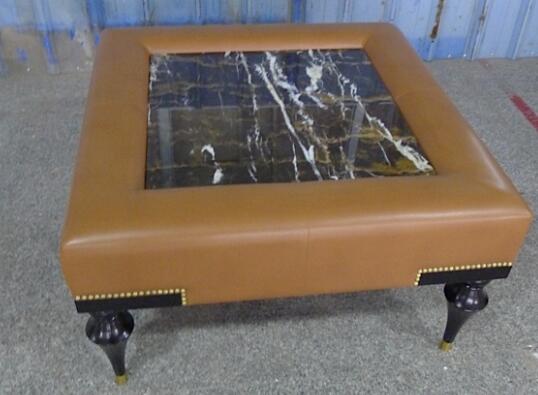 Upholstered Living Room Coffee Table Wooden Bedside Table Brass Color Earth - Friendly 0