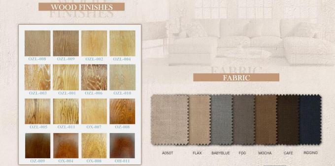 Linen Fabric Furniture Dining Room Chairs PU Finish / Restaurant Dining Chairs 0