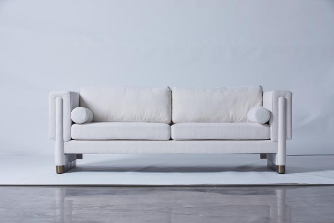 Modern Sofa Set For Living Room Lobby Two Places Leisure Wood Frame 3