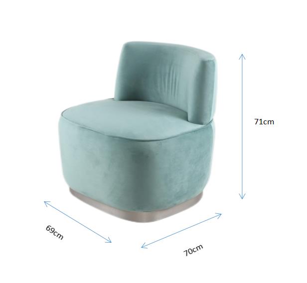 Single Seater Hotel Upholstered Fabric Chair Lounge Living Room 0