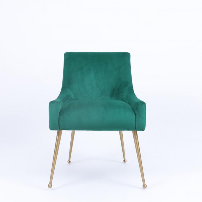 Customized Hotel Chairs Couches With Wood Frame Velvet Fabric 3