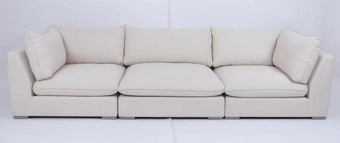 Customized Modern Sofa In Living Room With Wood Frame Fabric 3
