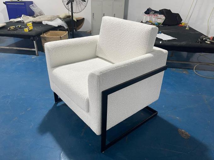 Modern Metal Frame Upholstered Lounge Chair Customized 1
