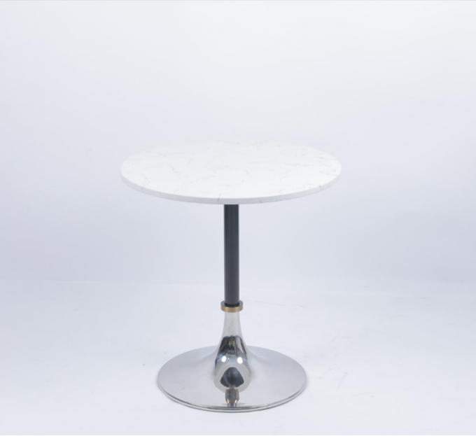 Stone Top Bedside Coffee Table Luxury Stainless Steel Cơ sở hiện đại 1