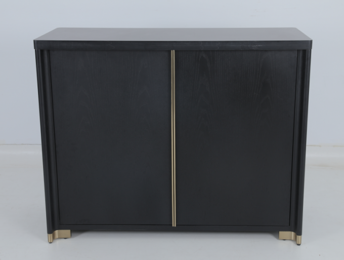 Không gấp Đen Modern Credenza Cho 3-5 Star Hotel 1