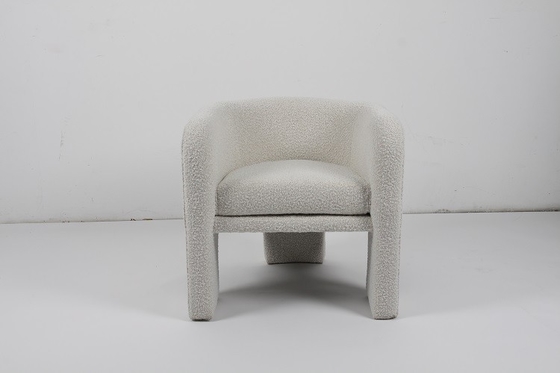 Mua Lambswool Lazy Sofa Cream White Boucle Chair Lamb Wool Lounge Accent Single sản xuất trực tuyến