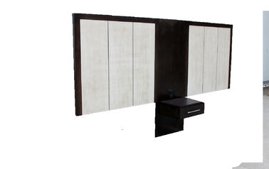 Wood Frame Hotel Style Headboards , White Upholstered Headboard Long Time Life