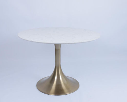 Mua Stone Top Bedside Coffee Table Cơ sở thép không gỉ sang trọng sản xuất trực tuyến