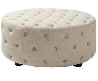 Luxury Antique Fabric Footstool And Bedroom Ottoman Bench With Button Fabric