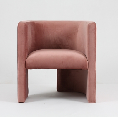 Giá tốt. Luxury Velvet Leisure Pink Living Room Chair Upholstered Modern Design trực tuyến