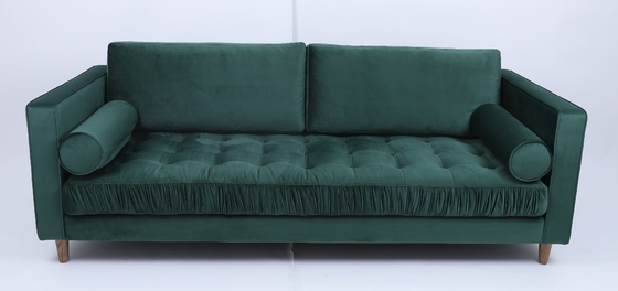 Giá tốt. Modular Tufted Button Velvet Office Sofa Living Room 3 Seater Sectionals trực tuyến