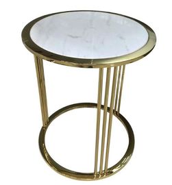 Giá tốt. Brass / Gold Glass Living Room Coffee Table Decoration For Hotel Bedroom trực tuyến