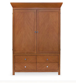 Giá tốt. Side Mounted Stand Alone Closet , King / Queen Dark Brown Wardrobe For 5 Star Hotel trực tuyến