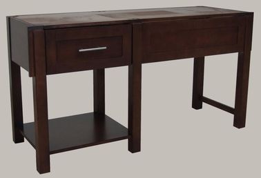 Giá tốt. 1 Drawer Plywood Modern Bathroom Vanity Cabinets Birch Veneer Dark Stain Color trực tuyến