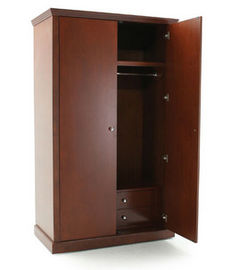 Giá tốt. Free Standing 2 Door Wooden Wardrobe , Solid Wood Wardrobes For Modern Hotel trực tuyến