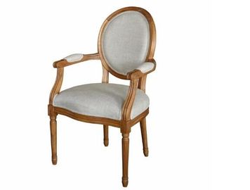 Giá tốt. French Antique Wooden Armchair dining chair Upholstered For Bedroom , Color Customized trực tuyến