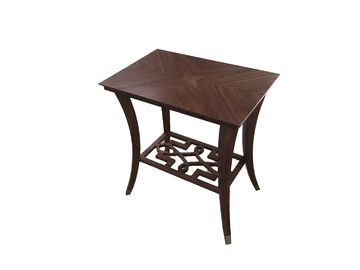 Giá tốt. Glass Top Hotel Bedroom Furniture Walnut Veneer With Oversized , Dark Color trực tuyến