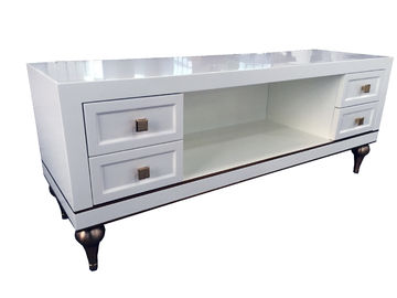 Giá tốt. High Gloss Wooden Living Room Coffee Table Glass Side Table Solid Birch Wood trực tuyến