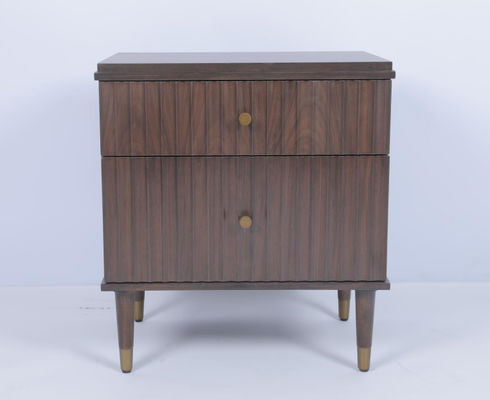 Giá tốt. Khách sạn sang trọng hai ngăn kéo bàn ngủ với veneer óc chó trực tuyến