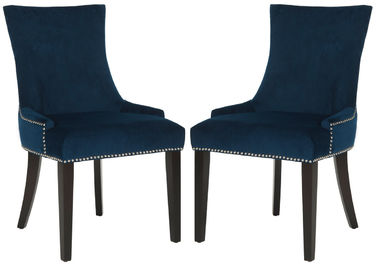 Giá tốt. American New model modern style high back with slver neilheads  linen fabric wood dining chair trực tuyến