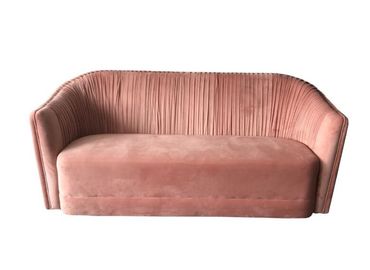 Giá tốt. Hot 2018 New design pink  velvet tufted living room furniture sofa,velvet wedding sofa trực tuyến
