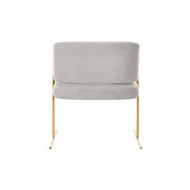 Giá tốt. Home furniture metal tube brass golden base with grey velvet fabric Copenhagen Dining Chair trực tuyến