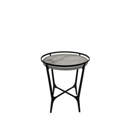 Giá tốt. iron with powder coating white and black marble top coffee table for living room, small tea table, side table trực tuyến