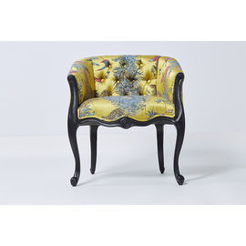 Giá tốt. Luxury Special Vintage Printing Fabric Modern Dining Room Chairs With Arms trực tuyến