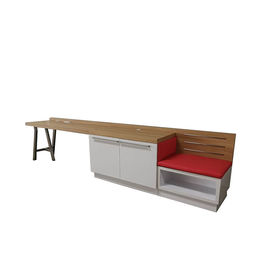 Giá tốt. Hilton Garden Inn Modern Luxury High Gloss Panel with brushed stainless steel Upholstery baggage holder writing Desk trực tuyến