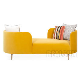 Giá tốt. Oslo Chaisesolid Sofa Home Wood Furniture With Solid And Yellow Color Velvet Fabric trực tuyến