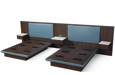 Giá tốt. 5 Star Hyatt Bed Luxury Hotel Bedroom Furniture With Zebra Wood Veneer And Power Outlet trực tuyến