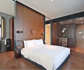 Giá tốt. Classic Style Dark Walnut Finish Hotel Bedroom Furniture Sets High Durable trực tuyến