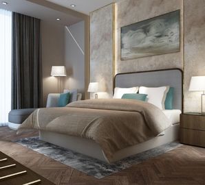 Giá tốt. Dubai Luxury Hotel Style Bedroom Furniture Modern Design Metal Frame trực tuyến