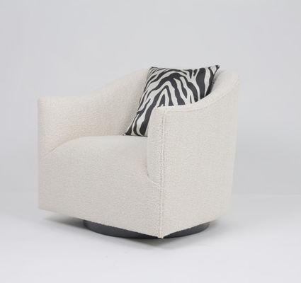 Giá tốt. Modern Living Room Luxury Fabric Fluffy Single Beige Armchair trực tuyến