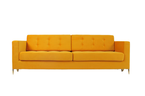 Giá tốt. Modern Living Room Velvet Fabric Sofa Couch 2240x960x820mm trực tuyến