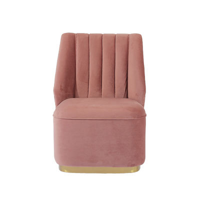 Giá tốt. Nordic Style Tufted Pink Velvet Modern Fabric Sofa 95cm Height trực tuyến
