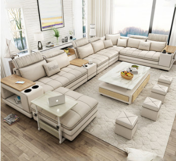 Giá tốt. Sectionals Fabric 7 Seater Living Room Sofa MultiFunctional trực tuyến