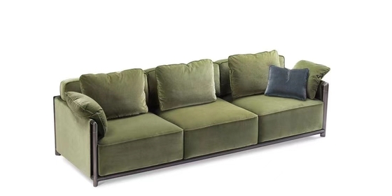 Giá tốt. Metal Frame Living Room Sofa With Button Tufted Fully Upholstery trực tuyến