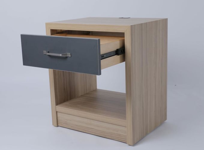 Wooden Grain Custom Night Bedside Table For Living Room 1