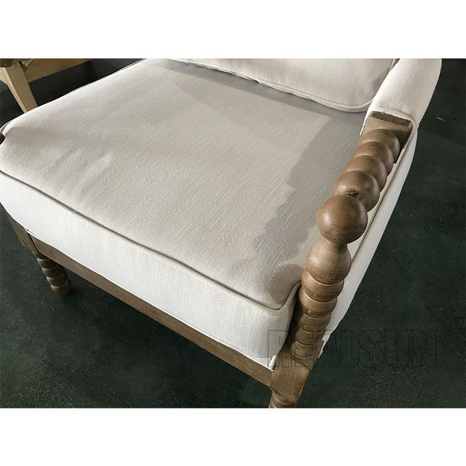 Tufted Script Furniture Dining Room Chairs Antique English Style Home Dining Armchair 0