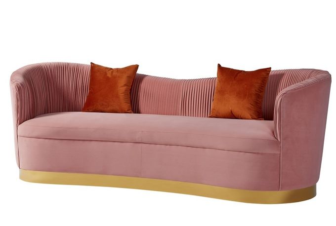 Velvet Fabric French Country Style Couches Living Room Fabric Sofas 2