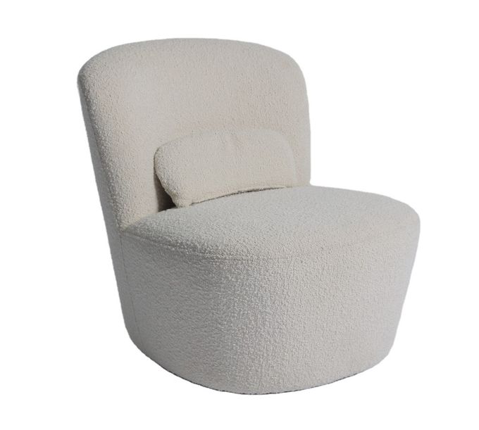 Single Beige Velvet Armchair Modern Fabric Sofa Chair 75*82*70cm 1