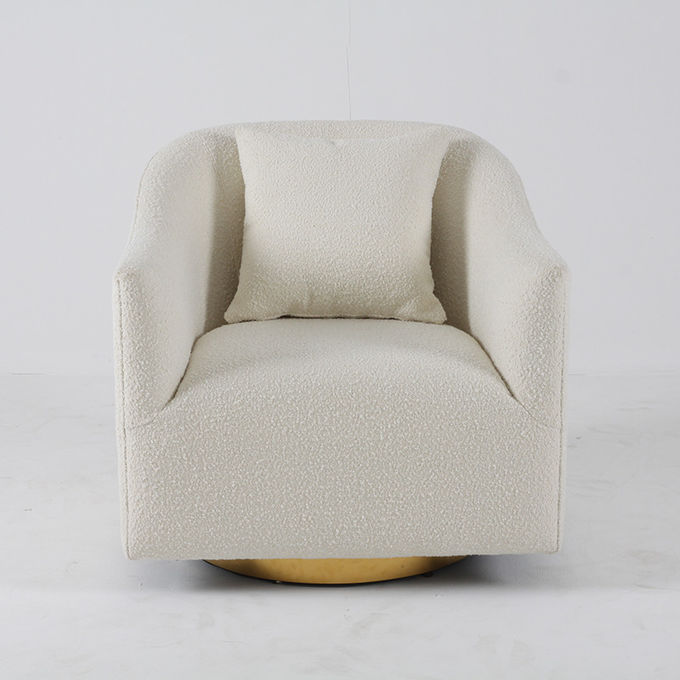Unfolded Modern Living Room Sofa White Stainless Steel 4