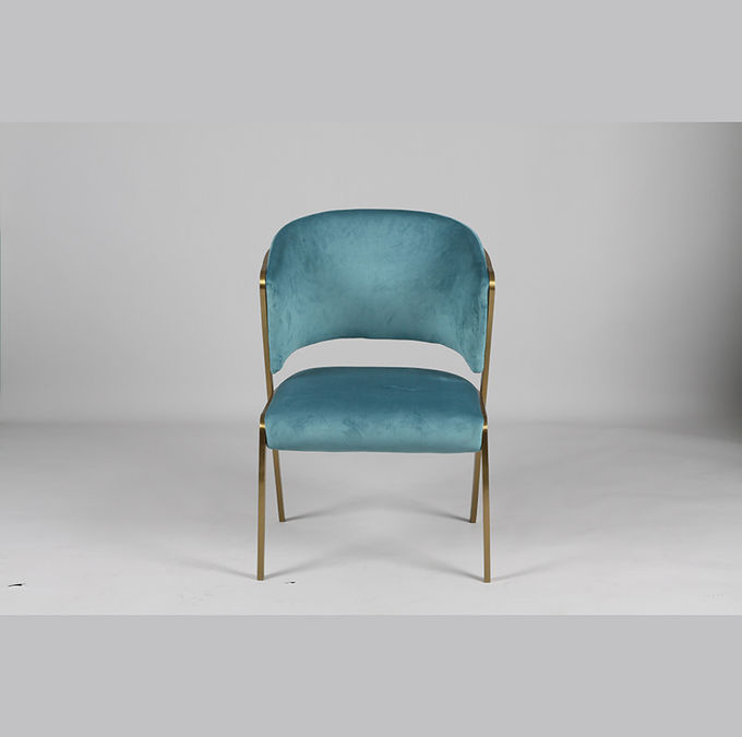 Upholstered Sillas Blue Velvet Dining Chair For Kitchen Modern Nordic 1