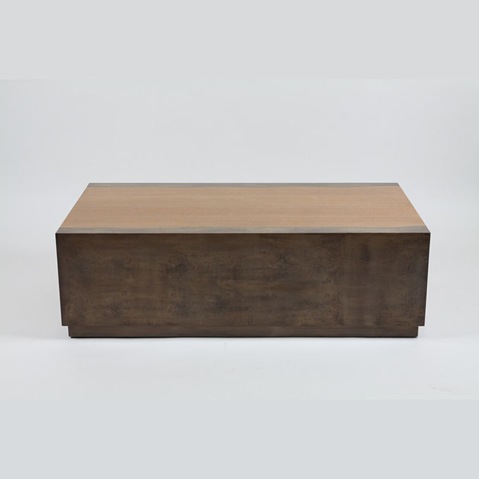 Clean Lines Square Solid Wood Coffee Table For Living Room Furniture 1